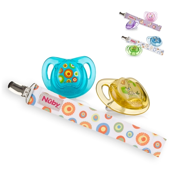 Picture of 6-12m Prism Pacifier & Pacifinder Set - orthodontic baglet