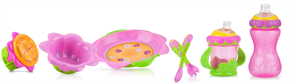 Picture of Flower Child™ Feeding & Drinking Set