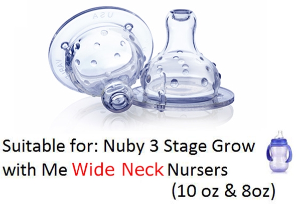 Picture of Non-Drip Wide Neck Nipple - 2 pack