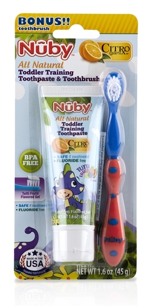 Picture of Toddler Training Toothpaste & Toothbrush